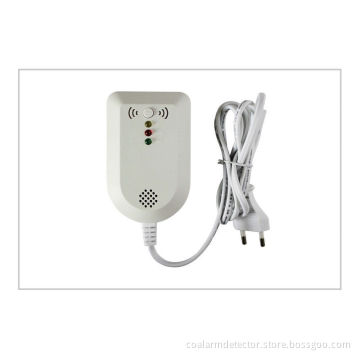 Wall Mounted Gas Detector Alarm , Combustible Gas Leak Detector For Lpg / Coal Gas